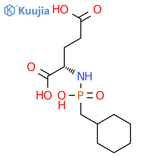 L-Glutamic acid, N-[(cyclohexylmethyl)hydroxyphosphinyl]- structure