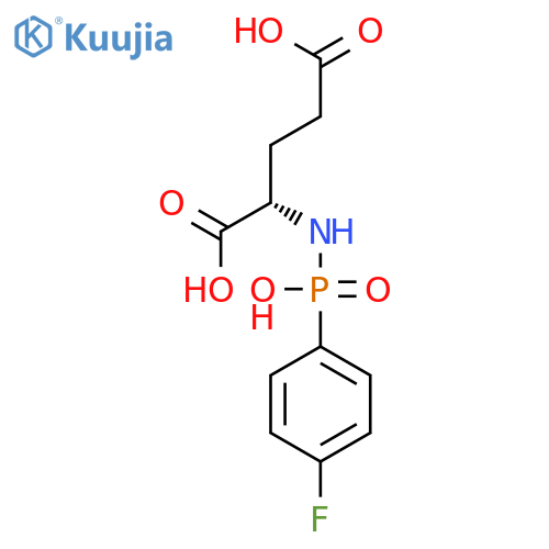 L-Glutamic acid, N-[(4-fluorophenyl)hydroxyphosphinyl]- structure