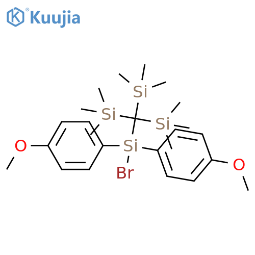 Silane, [[bromobis(4-methoxyphenyl)silyl]methylidyne]tris[trimethyl- structure