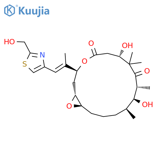 4,17-Dioxabicyclo[14.1.0]heptadecane-5,9-dione,7,11-dihydroxy-3-[(1E)-2-[2-(hydroxymethyl)- 4-thiazolyl]-1-methylethenyl]-8,8,10,- 12-tetramethyl-,(1S,3S,7S,10R,11S,12S,16R)- structure