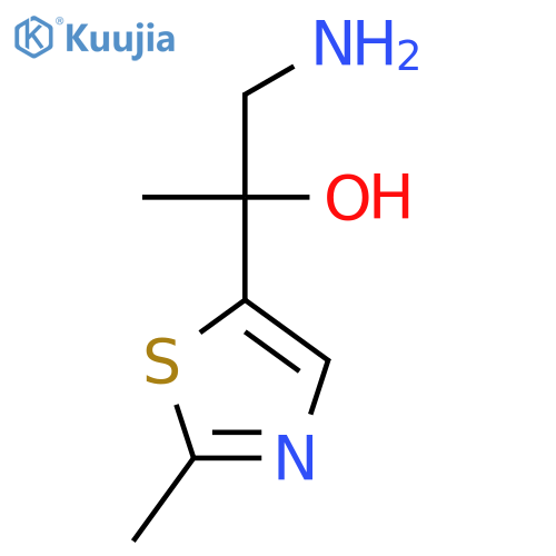 1-amino-2-(2-methyl-1,3-thiazol-5-yl)propan-2-ol structure
