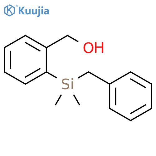2-(Benzyldimethylsilyl)phenylmethanol structure
