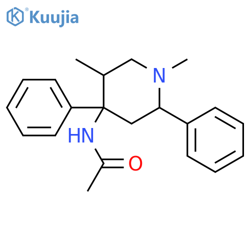 Acetamide, N-(1,5-dimethyl-2,4-diphenyl-4-piperidinyl)- structure