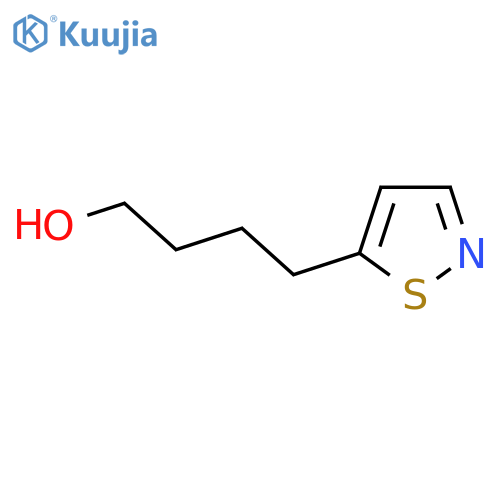 4-(1,2-thiazol-5-yl)butan-1-ol structure