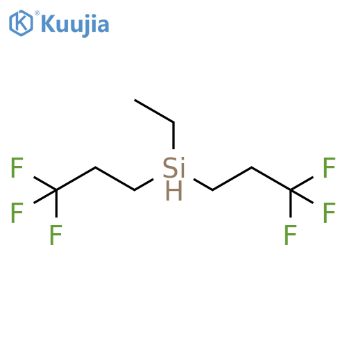 Silane, ethylbis(3,3,3-trifluoropropyl)- structure