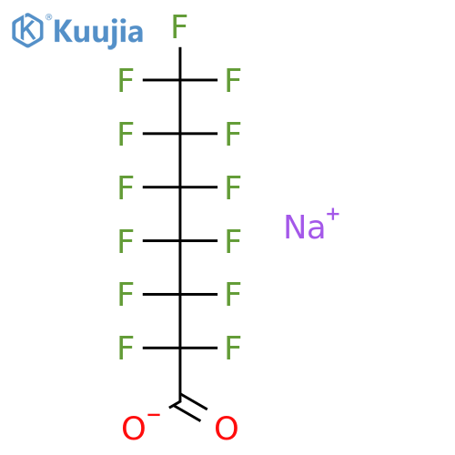 Heptanoic acid,2,2,3,3,4,4,5,5,6,6,7,7,7-tridecafluoro-, sodium salt (1:1) structure