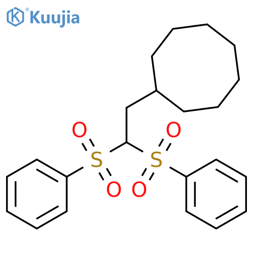 Cyclooctane, [2,2-bis(phenylsulfonyl)ethyl]- structure
