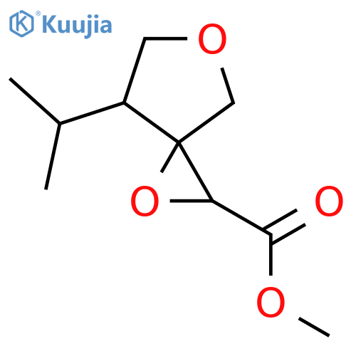Methyl 7-(propan-2-yl)-1,5-dioxaspiro[2.4]heptane-2-carboxylate structure