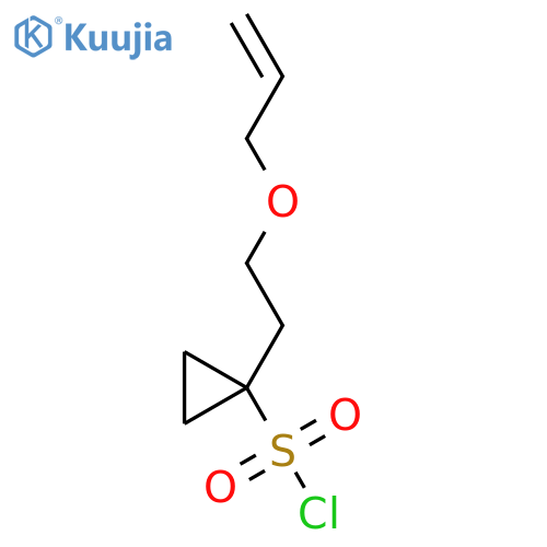 1-2-(prop-2-en-1-yloxy)ethylcyclopropane-1-sulfonyl chloride structure