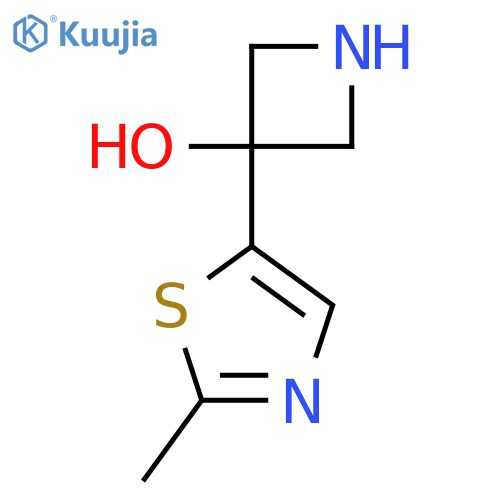 3-(2-methyl-1,3-thiazol-5-yl)azetidin-3-ol structure