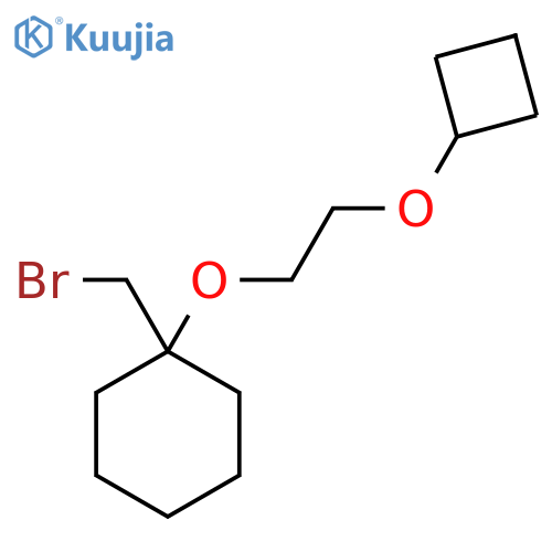1-(bromomethyl)-1-(2-cyclobutoxyethoxy)cyclohexane structure
