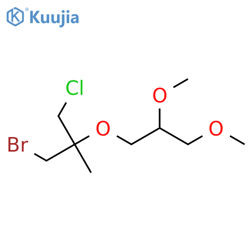 1-bromo-3-chloro-2-(2,3-dimethoxypropoxy)-2-methylpropane structure