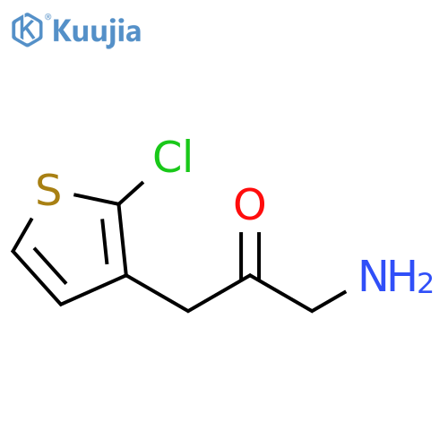 2-Propanone, 1-amino-3-(2-chloro-3-thienyl)- structure