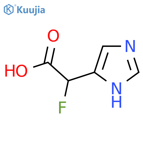 2-fluoro-2-(1H-imidazol-5-yl)acetic acid structure