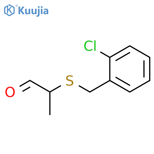 Propanal, 2-[[(2-chlorophenyl)methyl]thio]- structure