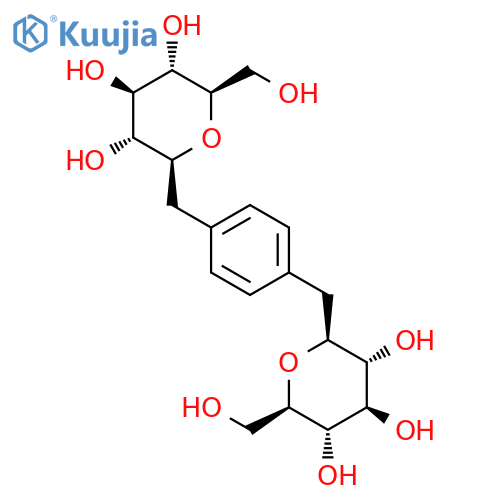 D-glycero-D-gulo-Heptitol, 1,1'-(1,4-phenylene)bis[2,6-anhydro-1-deoxy- structure