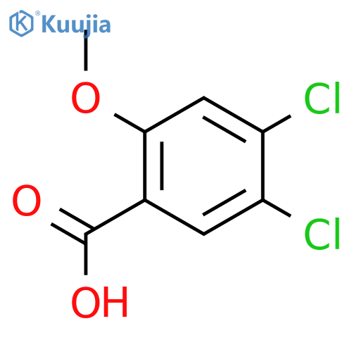 4,5-Dichloro-2-methoxybenzoic acid structure