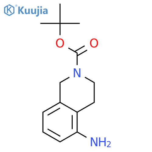 tert-butyl 5-amino-1,2,3,4-tetrahydroisoquinoline-2-carboxylate structure