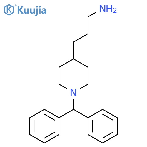4-Piperidinepropanamine, 1-(diphenylmethyl)- structure
