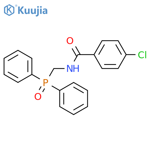 4-Chloro-N-(diphenyl-phosphinoylmethyl)-benzamide structure
