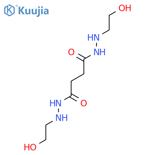 Butanedioic acid, bis[2-(2-hydroxyethyl)hydrazide] structure