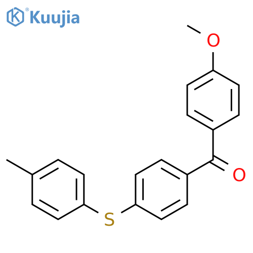 Methanone, (4-methoxyphenyl)[4-[(4-methylphenyl)thio]phenyl]- structure