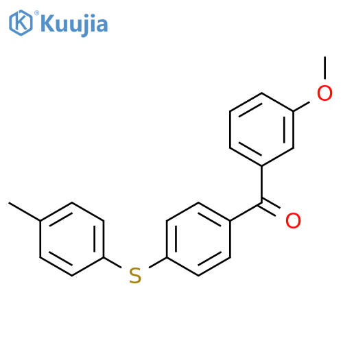 Methanone, (3-methoxyphenyl)[4-[(4-methylphenyl)thio]phenyl]- structure