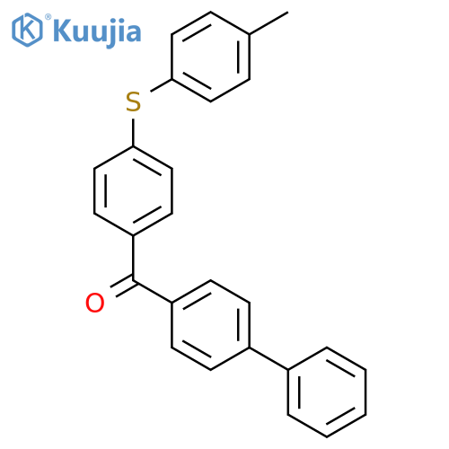 Methanone, [1,1'-biphenyl]-4-yl[4-[(4-methylphenyl)thio]phenyl]- structure