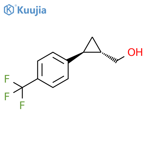 Cyclopropanemethanol, 2-[4-(trifluoromethyl)phenyl]-, (1S,2S)- structure