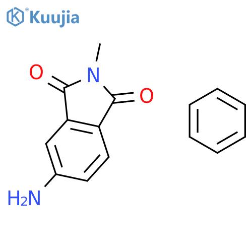 1H-Isoindole-1,3(2H)-dione, 5-amino-2-methyl-, compd. with benzene(1:1) structure