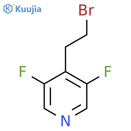 4-(2-bromoethyl)-3,5-difluoropyridine structure