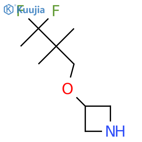 3-(3,3-difluoro-2,2-dimethylbutoxy)azetidine structure