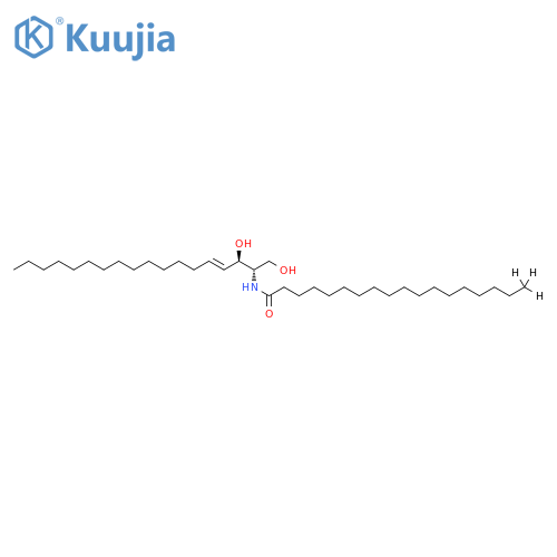 N-[(1S,2R,3E)-2-hydroxy-1-(hydroxymethyl)-3-heptadecen-1-yl-d3]-octadecanamide structure