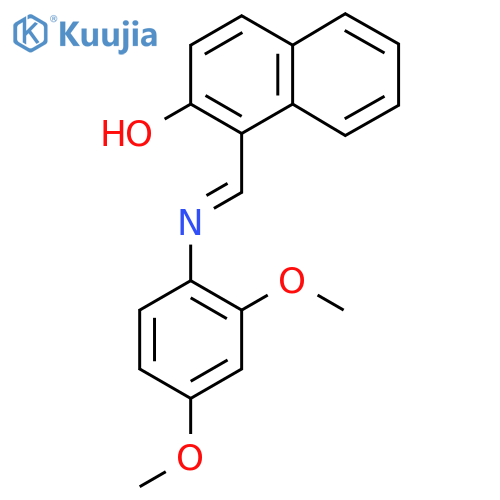 1-(1E)-(2,4-dimethoxyphenyl)iminomethylnaphthalen-2-ol structure