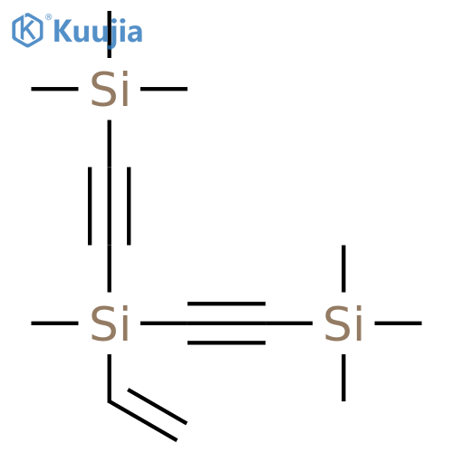 Silane, ethenylmethylbis[(trimethylsilyl)ethynyl]- structure