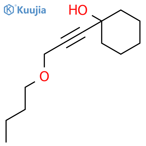 Cyclohexanol, 1-(3-butoxy-1-propynyl)- structure