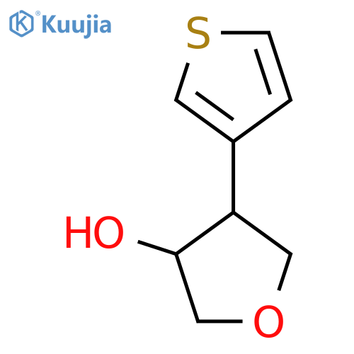 4-(thiophen-3-yl)oxolan-3-ol structure