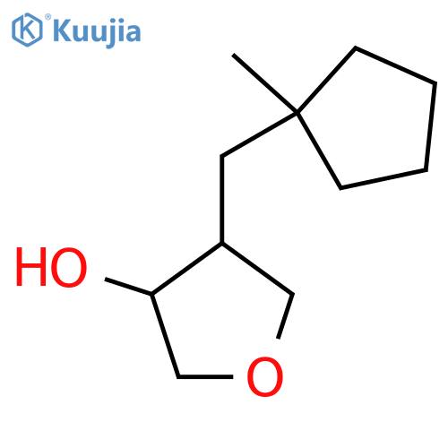 4-(1-methylcyclopentyl)methyloxolan-3-ol structure