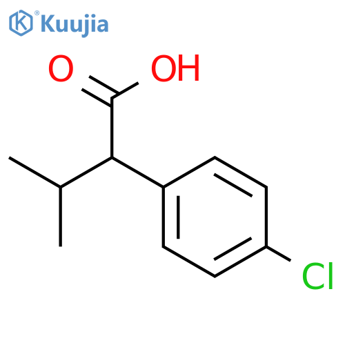 2-(4-Chlorophenyl)-3-methylbutanoic acid structure