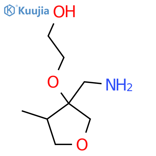 2-{3-(aminomethyl)-4-methyloxolan-3-yloxy}ethan-1-ol structure