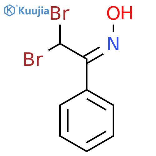 Ethanone, 2,2-dibromo-1-phenyl-, oxime, (1Z)- structure