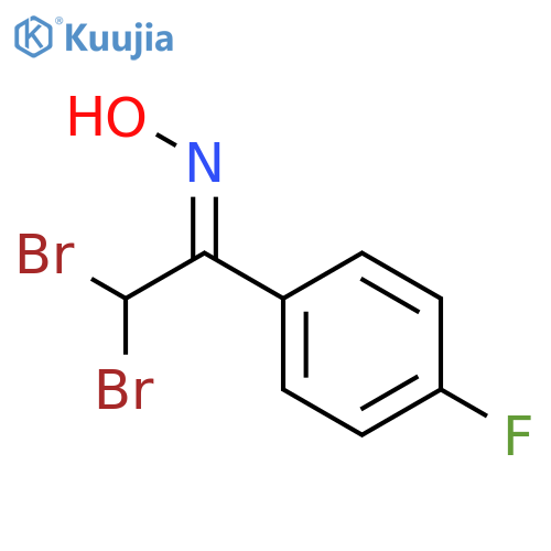 Ethanone, 2,2-dibromo-1-(4-fluorophenyl)-, oxime, (Z)- structure