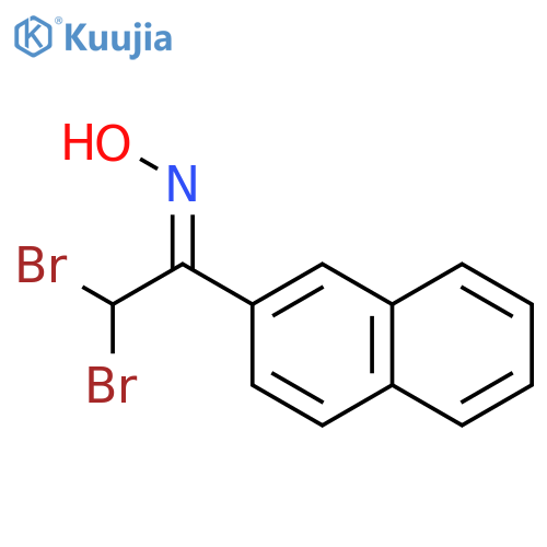 ETHANONE, 2,2-DIBROMO-1-(2-NAPHTHALENYL)-, OXIME, (Z)- structure