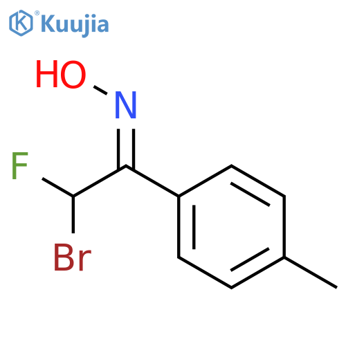 Ethanone, 2-bromo-2-fluoro-1-(4-methylphenyl)-, oxime, (Z)- structure