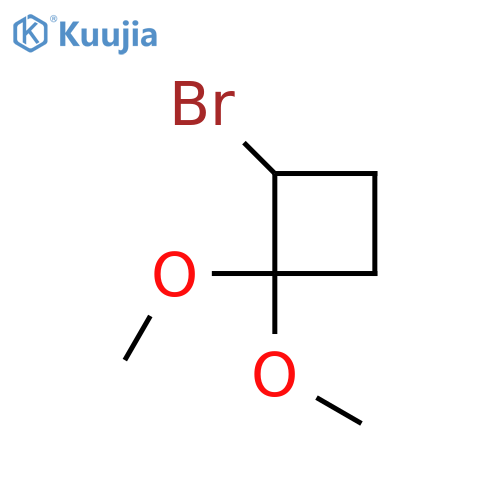 2-Bromo-1,1-dimethoxycyclobutane structure
