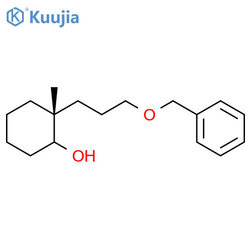 Cyclohexanol, 2-methyl-2-[3-(phenylmethoxy)propyl]-, (2R)- structure