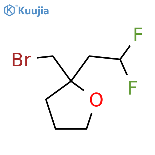Furan, 2-(bromomethyl)-2-(2,2-difluoroethyl)tetrahydro- structure