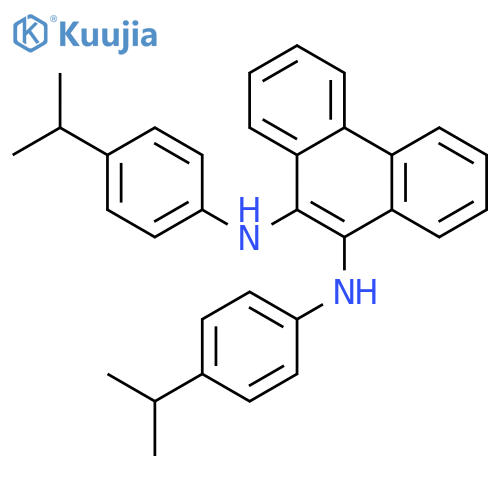 9,10-Phenanthrenediamine, N,N'-bis[4-(1-methylethyl)phenyl]- structure
