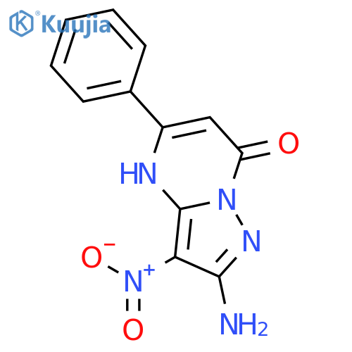 Pyrazolo[1,5-a]pyrimidin-7(4H)-one, 2-amino-3-nitro-5-phenyl- structure