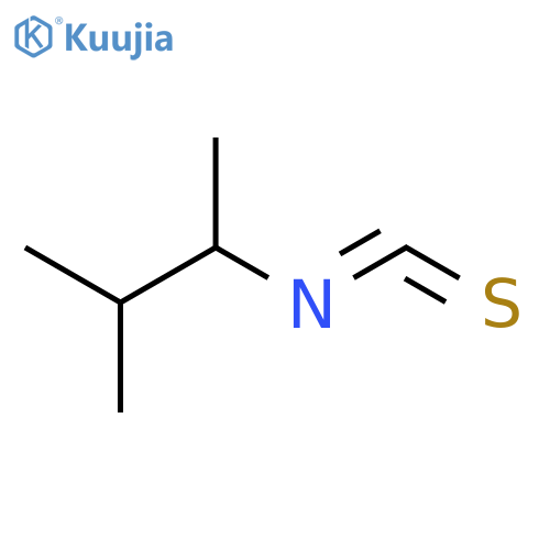 3-methyl-2-butyl isothiocyanate structure